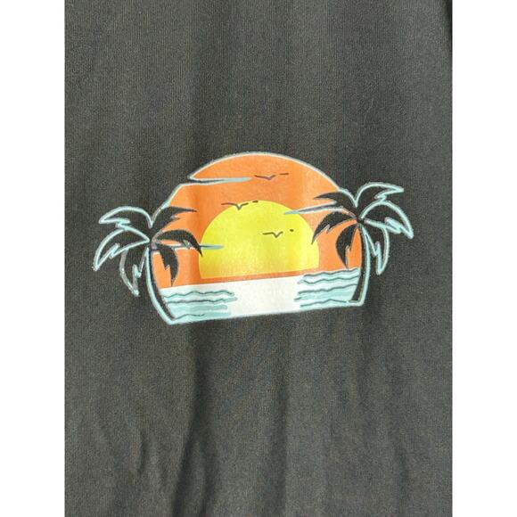 Unbranded Tshirt Medium Black Its Rum Oclock Graphic Somewhere Sleeveless - Picture 3 of 7